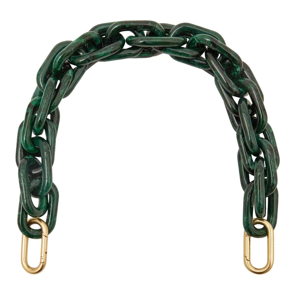 Clare V. Shortie Strap Malachite